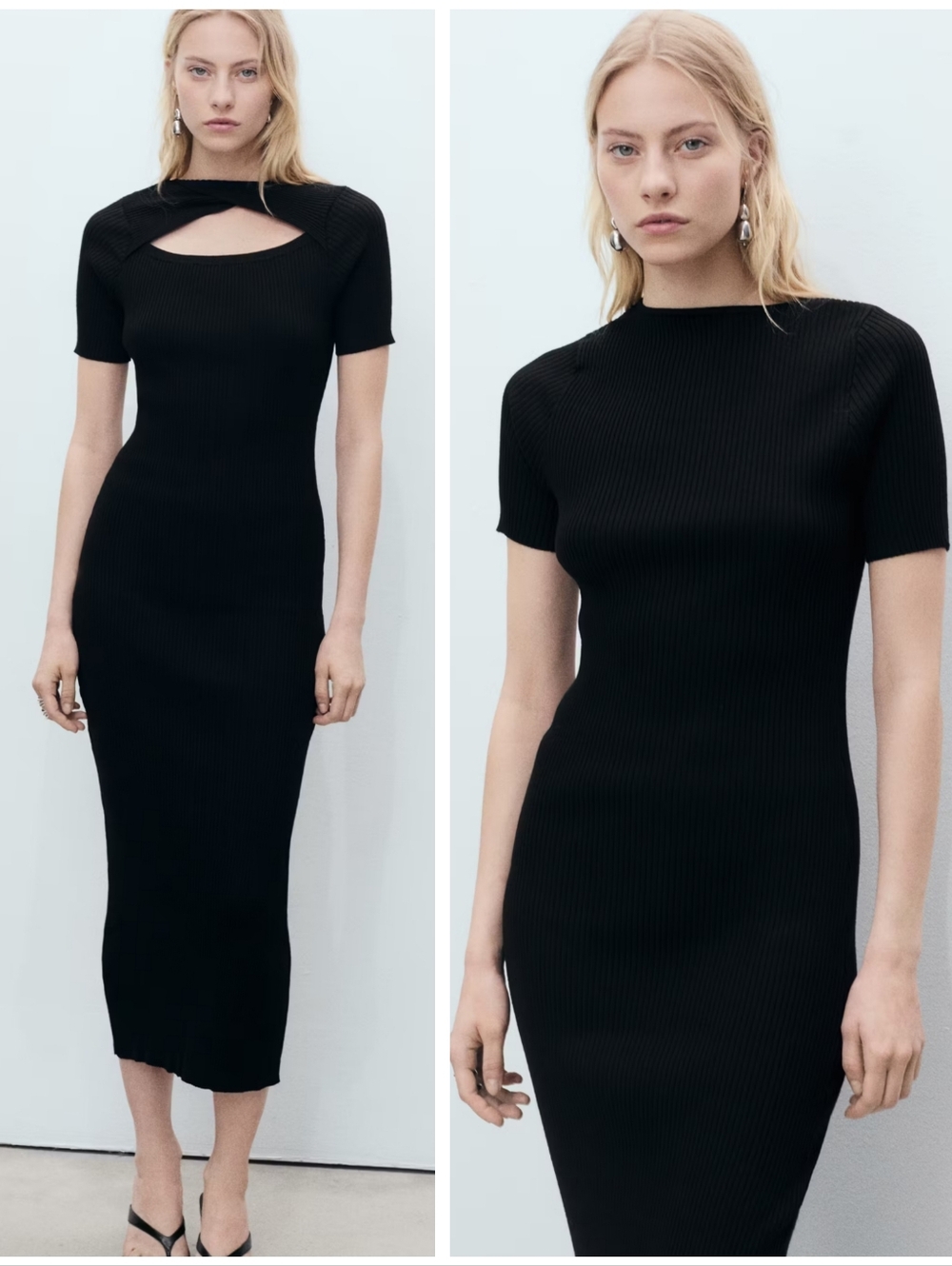MANGO Ribbed Dress